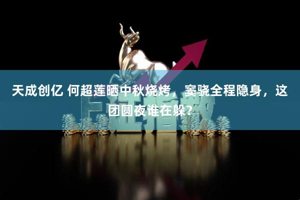 天成创亿 何超莲晒中秋烧烤，窦骁全程隐身，这团圆夜谁在躲？