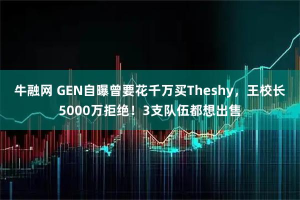 牛融网 GEN自曝曾要花千万买Theshy，王校长5000万拒绝！3支队伍都想出售